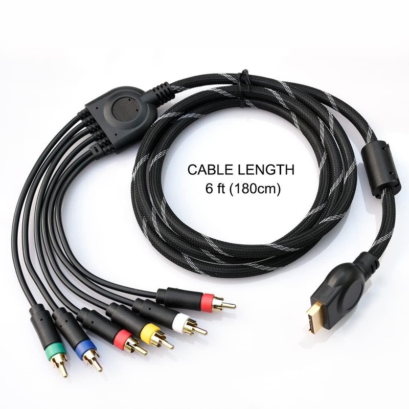 Hd Retrovision 2/3 Ps2/ps3 Premium Ypbpr Component Video Cable gallery