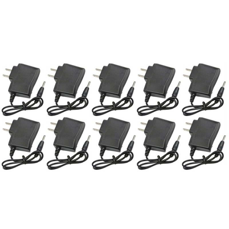 10Pcs Corded Wall Charger Power Supply Adapter US Plug Home Travel AC DC Charger gallery