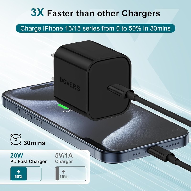 iPhone Charger 3 Pack with Mixed Length Cables gallery