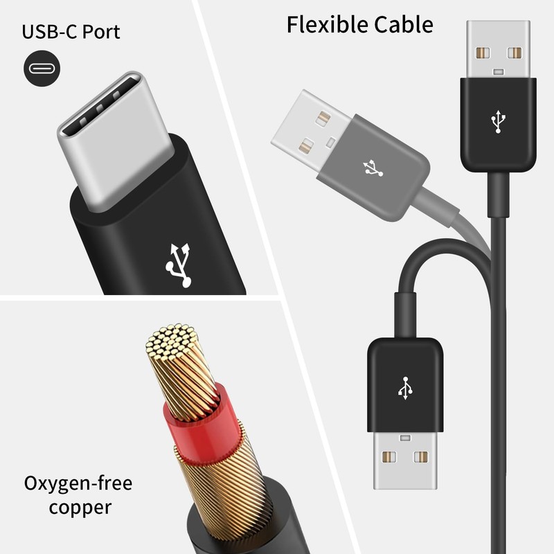 USB A to USB C Splitter Cable, Multi USB C Splitter Cable, 6 in 1 USB 2.0 Typ... gallery