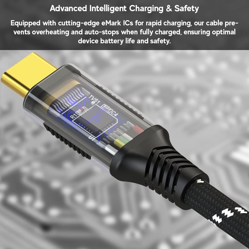 USB 4.0 USB to USB Cable | Thunderbolt 4/3 | Charger for MacBook and iPhone |... gallery