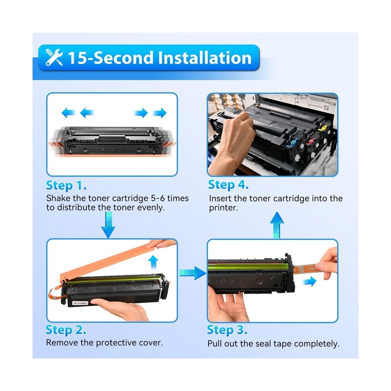 218A Toner Cartridges 4 Pack with Chip - 3301fdw Compatible Replacement for H... gallery