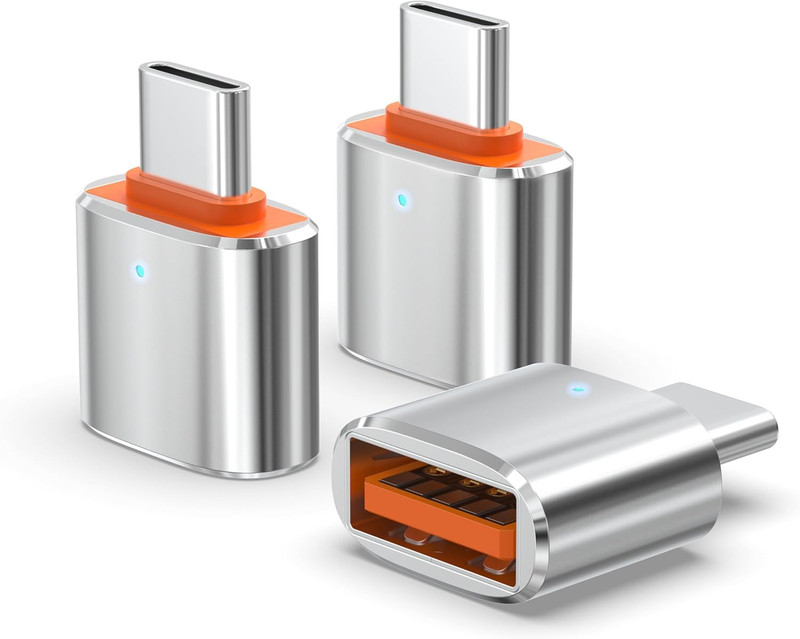 3Pack Upgraded USB C to USB Adapter, High-speed data Transfer, USB C Male to USB gallery