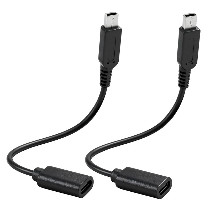 2pcs USB Type-C to 3DS Charging Cable Adapter, Type C Charger Cord Compatible wi