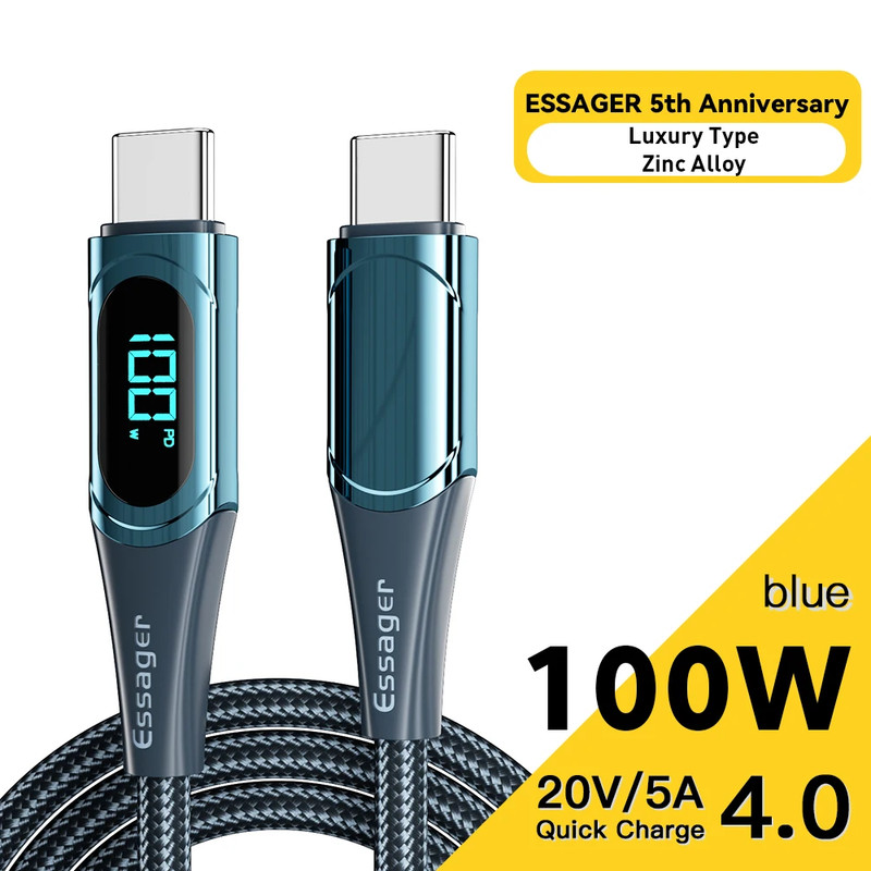 USB Type C to USB C Cable 100W/5A PD Fast Charging Charger Wire Cord for Macbook gallery