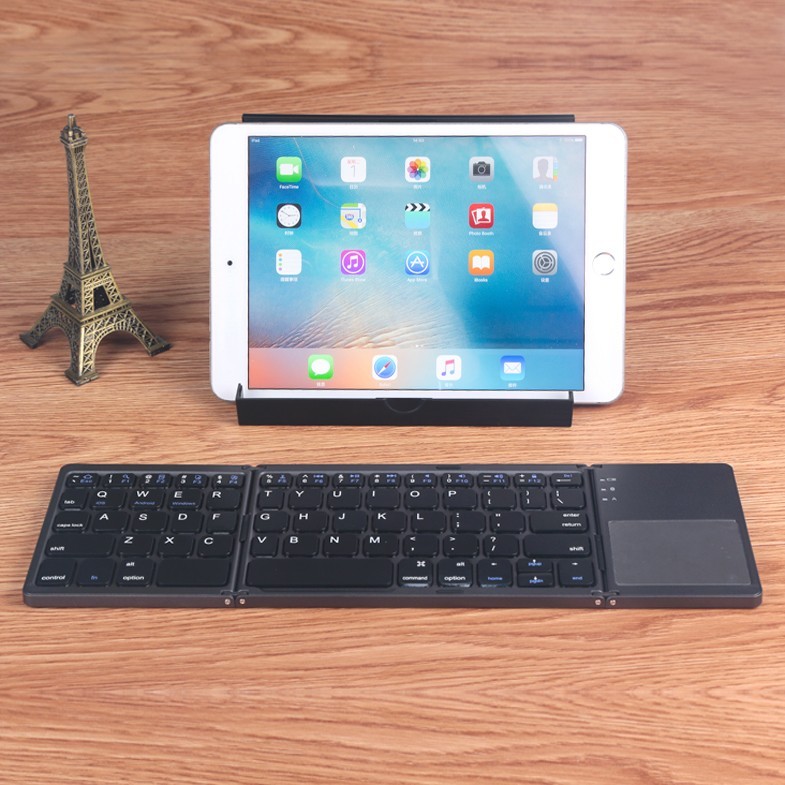 For TCL 60/60R/SE/NxtPaper - Wireless Keyboard Folding Rechargeable Portable gallery