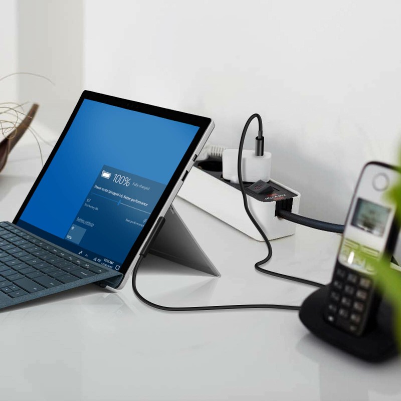 Microsoft Surface Fast Charging 1m 4Smarts USB Type C Cable Black gallery