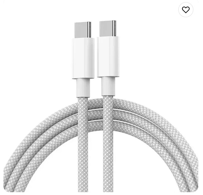 USB C to C Charging Cable PD Fast Type C to C Charger Cord For iPhone 15 Samsung gallery