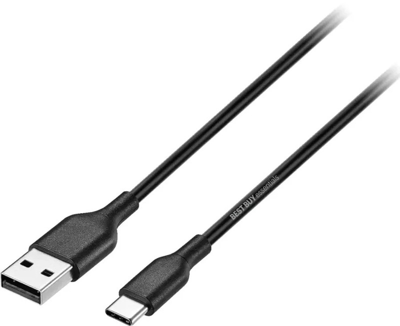 4PCS Best Buy Essentials 3 foot USB-C to USB A Cable Black gallery