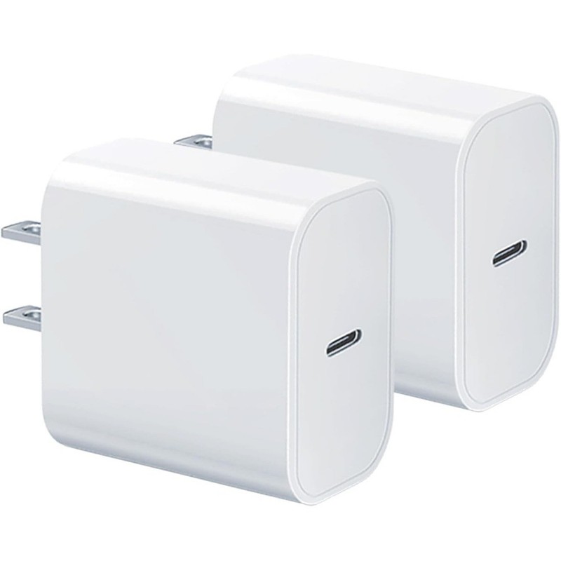 2X USB C PD 20W Adapter Cable Type C Fast Charger For iPhone 17 16 15 14 13 12 8