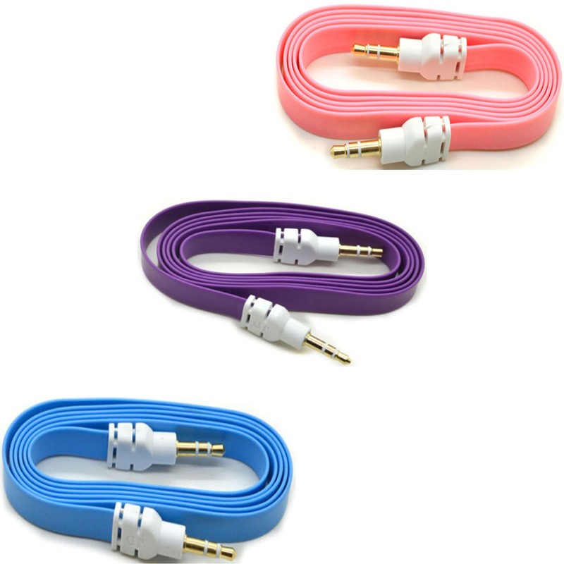 For Galaxy XCover7/XCover6 Pro – 3-Pack Aux Cable Audio Cord 3.5mm Adapter Car