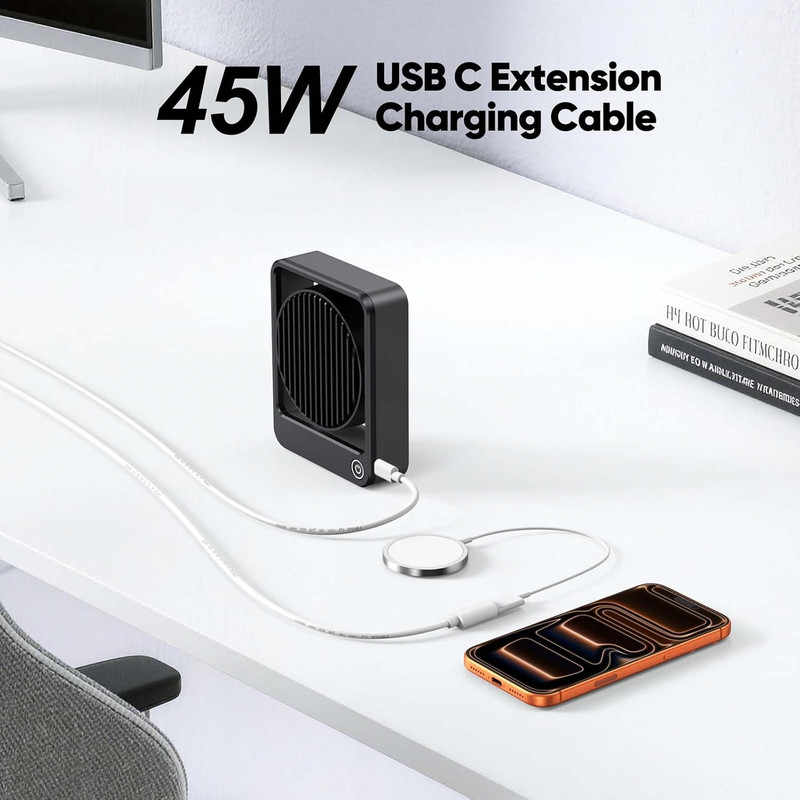 25FT USB C Extension Cable for Ring Solar Panel, White Waterproof USBC Male to F gallery
