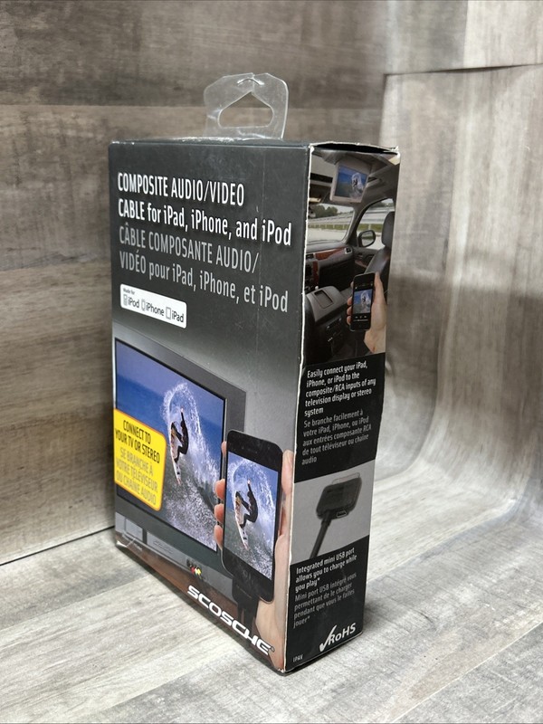 Scosche IPAV SneakPEAK Audio/Video Cable for iPad,iPod and iPhone gallery
