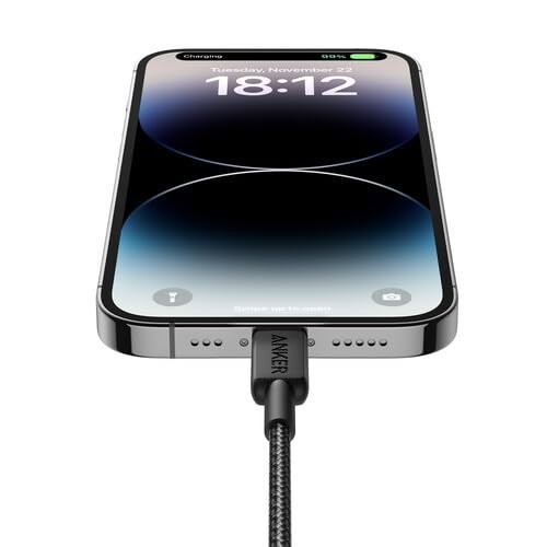 Anker 322 USB-C to Lightning Cable Braided MFi Certified iPhone 6 feet gallery