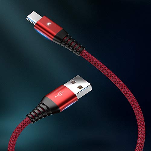 1ft Short Nylon Braided USB Type C Cable A 2.0 to USB C Fast Charging Cord gallery