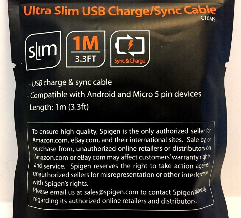 SPIGEN Ultra Slim USB Charge/Sync Cable gallery