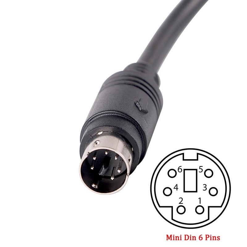 USB to 6-pin Mini Din RS232 Serial Communication Cable for LS XGB XBM XBC... gallery