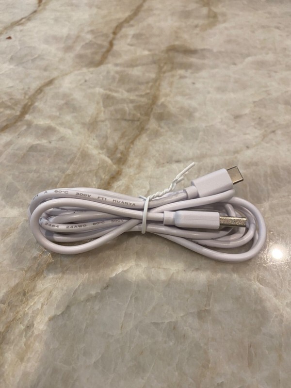 2pcs White USB Charging Cable Cords AWM 2464 E494205 24AWG 300V gallery