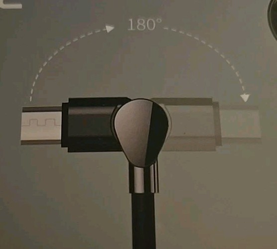 Havit H64 Mobile Game Micro Cable 2.0A, Elbow 180 Degree USB-USB C Black 4' gallery