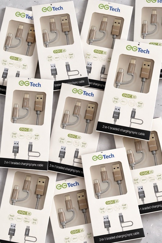 Lot Of 12 New In Box Phone Chargers Micro Type C EG Tech