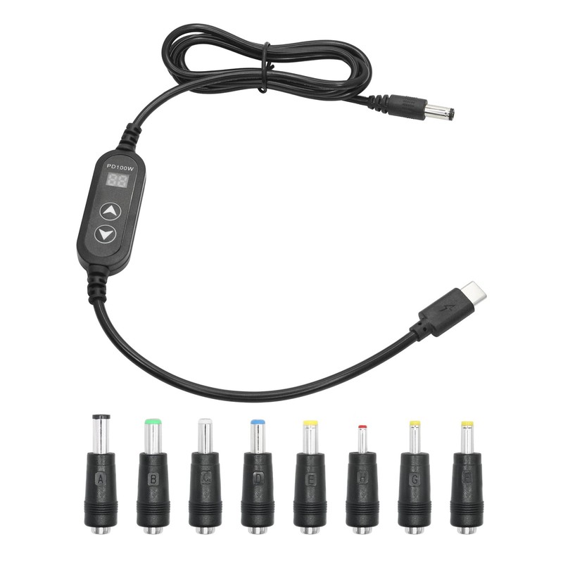 PD 100W USB C to DC Power Cord 3FT, USB Type C Male to DC 5.5mm x 2.5mm Male …