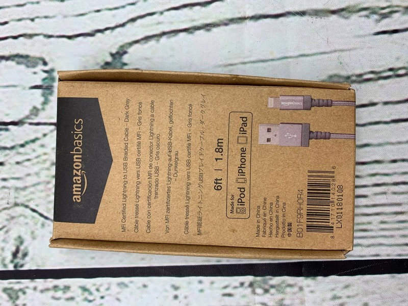 Amazon Basics Nylon Braided USB A Cable Grey 6ft gallery