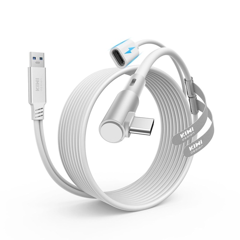KIWI Design 16FT Link Cable with Charging for Meta Quest & Pico 4 USB 3.0
