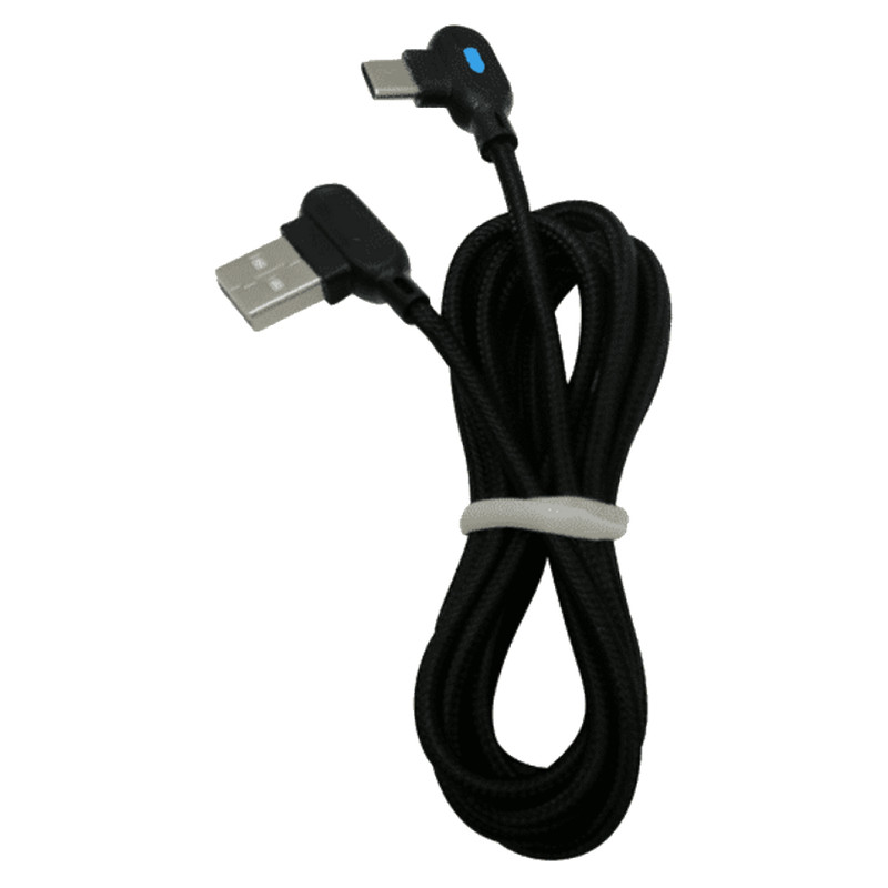 Right Angle Type C Charge Cable For iPhone 15 16 Samsung Braided USB C Cord Lot