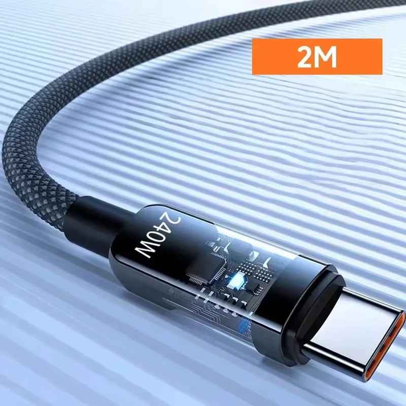 Braided USB to Type-C Fast Charging Data SYNC Cable 240W Charging 3FT, 5FT, 6FT