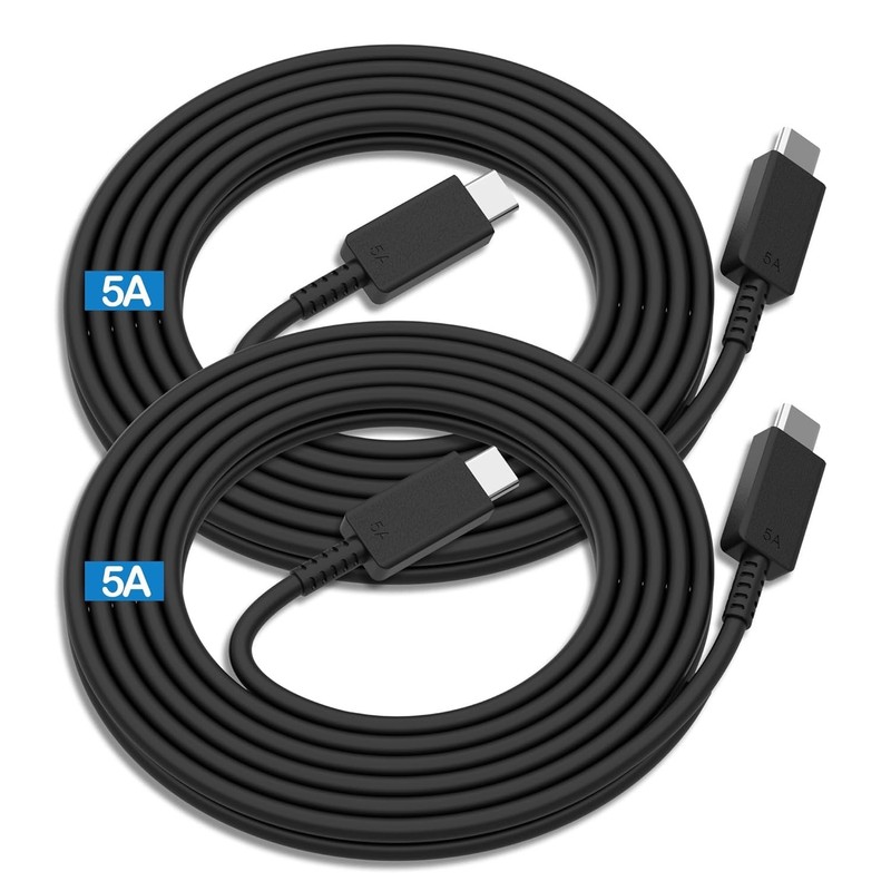 High-Speed 2Pack 6FT USB-C Charging Cables with E-Marker Chip - Safe & Durable gallery