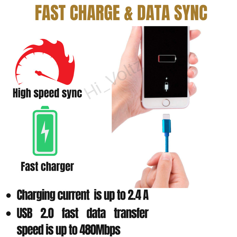 10Ft Long USB Fast Charger Cable For iPhone 14 13 12 11 8 Braided Charging Cord gallery
