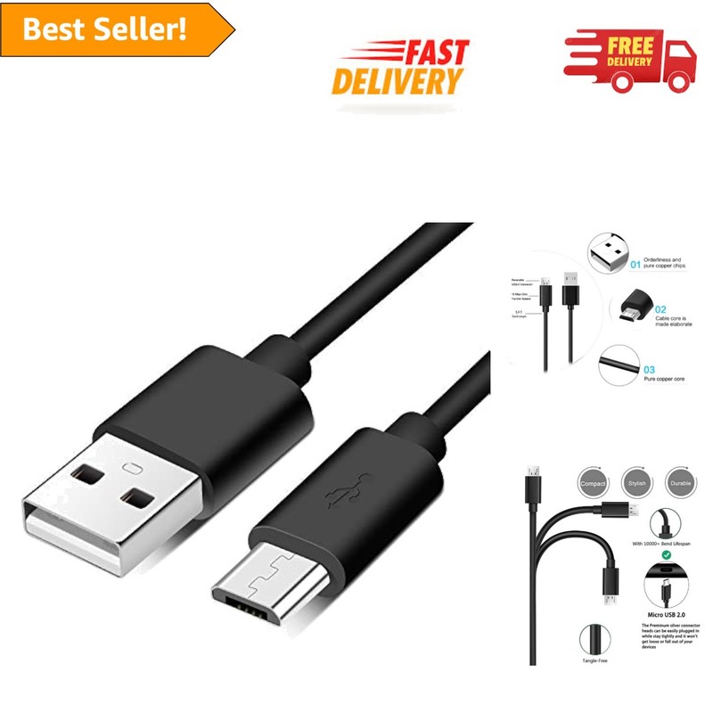 5FT USB Charger Cable for Logitech MX Master, G502 & Other Devices – Fast Charge
