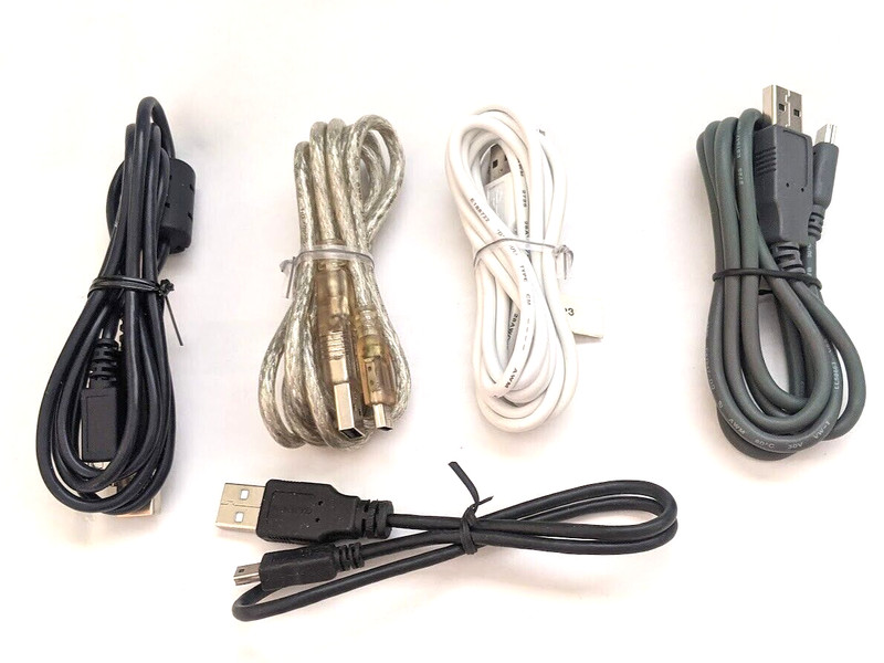 Lot 100 Mini USB Data Sync Charger Cable Cord 5 pin for MP3 MP4 Media Player