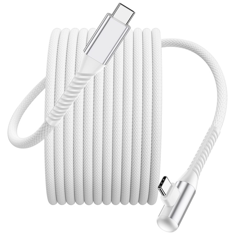 240W USB to USB Cable for MacBook/iPad/iPhone 17 16 15 Max, 10ft Right-Angle …