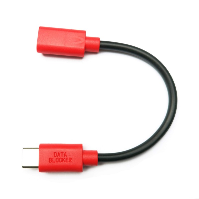 USB-C to C Data Blocker Cable Protects Against Juice Jacking Compact Design