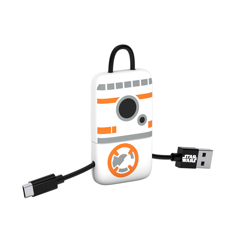 Tribe Star Wars TLJ BB-8 KeyLine Micro USB Cable 22cm CMR33704 gallery