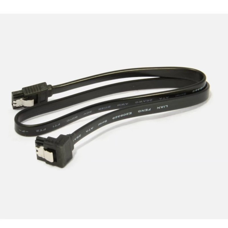 5pcs SATA 3.0 Cable 6GB/s Right Angle 90 Degree SSD HDD Hard Drive Black 40CM gallery