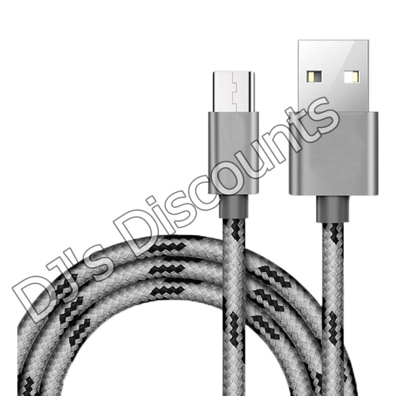 ✅ BUY 1 GET 1 FREE!! Micro USB Cable ~ 6 ft ~ Heavy Duty Braided gallery
