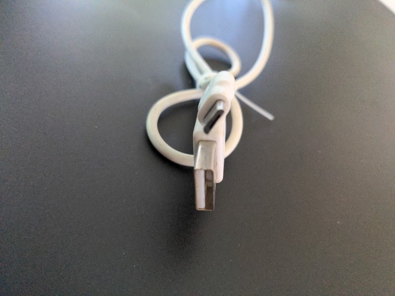 18" Micro USB Cable White 1.5ft gallery