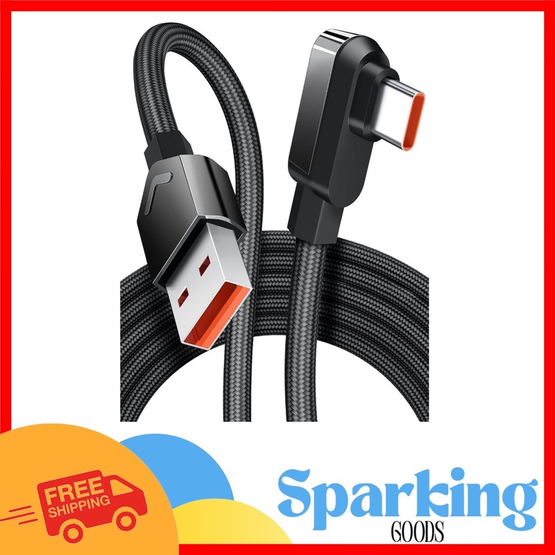 6ft USB C Cable for Xiaomi – 120W Turbo Fast Charge & Durable Right Angle Design
