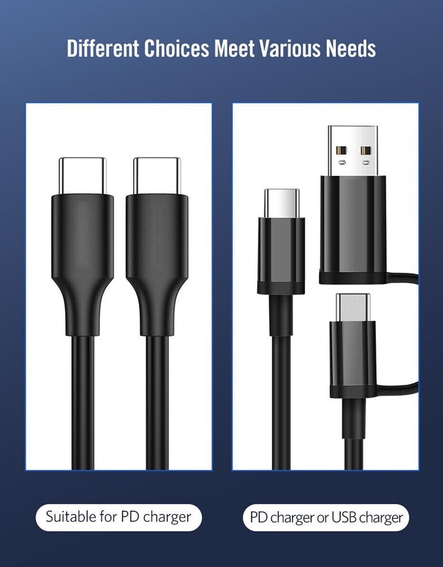 2M Type-C To Type-C Fast Charging Cable For Samsung S22 S23 S24 SONY Google gallery