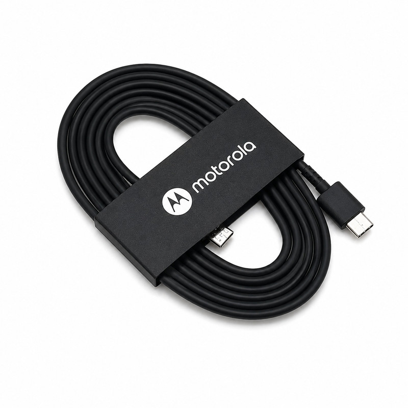 Genuine Motorola USB-C to USB-C Fast Charging Cable OEM Type C Data Sync Black