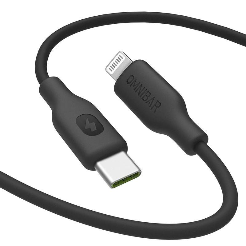 USB C to Lightning Cable (6FT, Black), MFi Certified iPhone Charger Cord, Nylon gallery