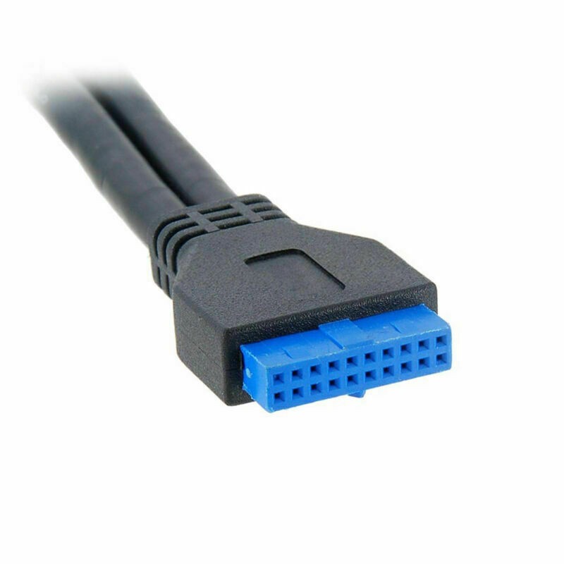 Chenyang Dual Port USB 3.0 Screw PCI Panel A Type to Motherboard 20Pin Cable gallery