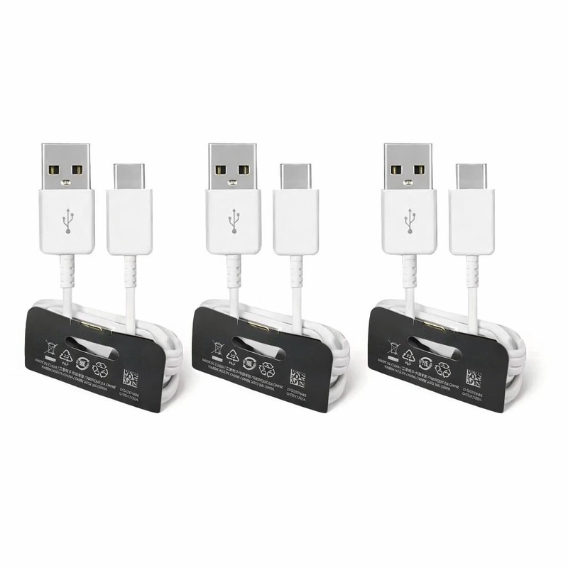 3pcs: Samsung Data Cable White 1 Meter USB-A to USB-C EP-DG970BWE/GH39-01996A