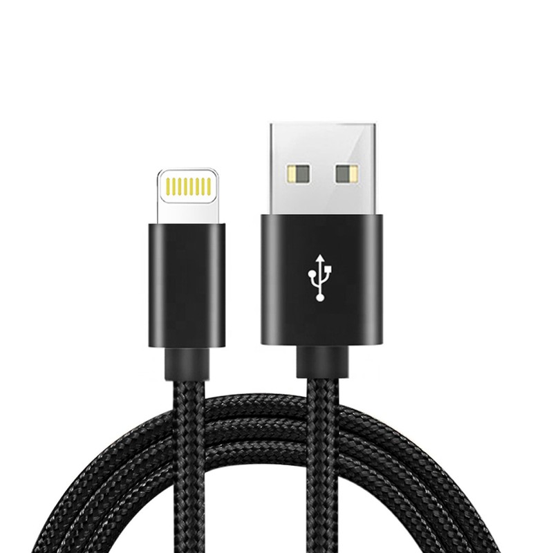 12 Pcs 6.5FT USB-A to 8-Pin for iPhone Data Sync Charging Cable Braided Cord