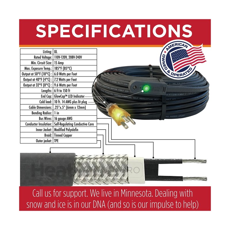 Bundle Offer | RADIANT SOLUTIONS HeatTapePro- Self-Regulating Heat Cable with... gallery