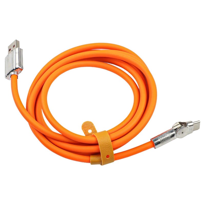 HighSpeed 120W USB C Cable with 180 Degree Rotary Elbow Convenient Connection