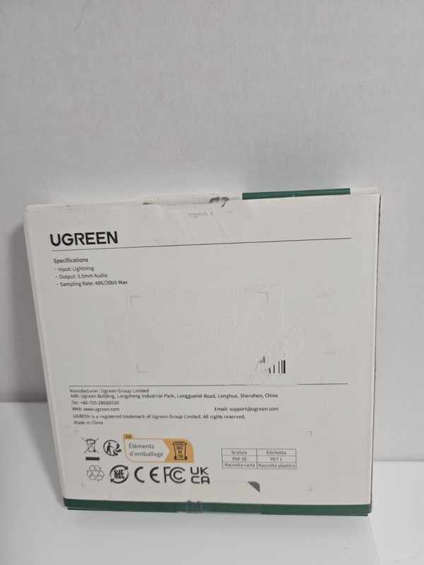 Ugreen MFi Certified Lightning to Male 3.5mm Braided Aux Cable for iPhone gallery