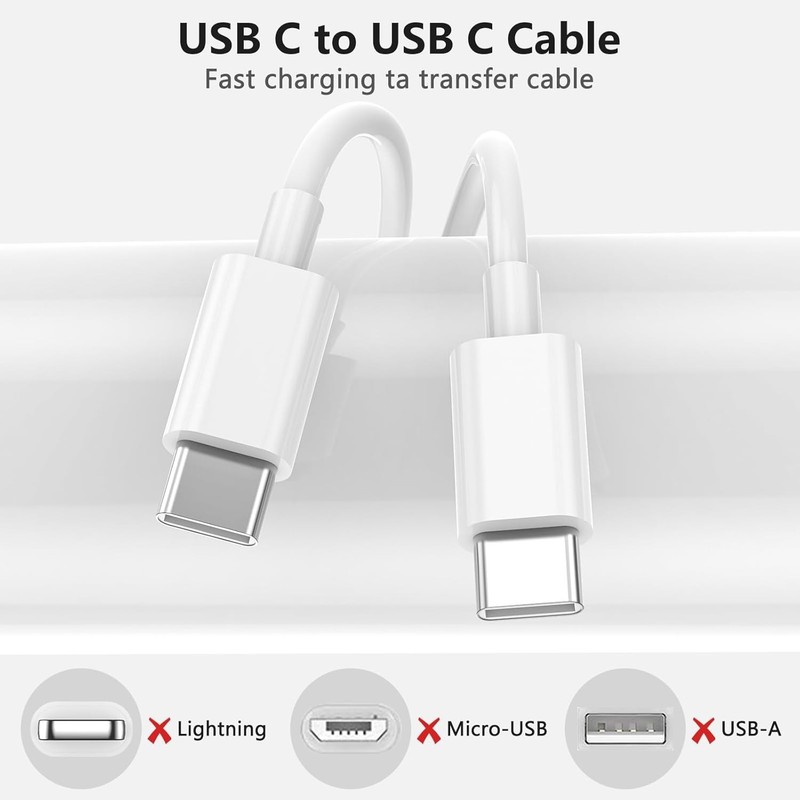 4 Pack 3FT 60W Type USB C to USB C Cable iPhone 16/16 Pro/15/15 Pro/Max/Plus iPa gallery